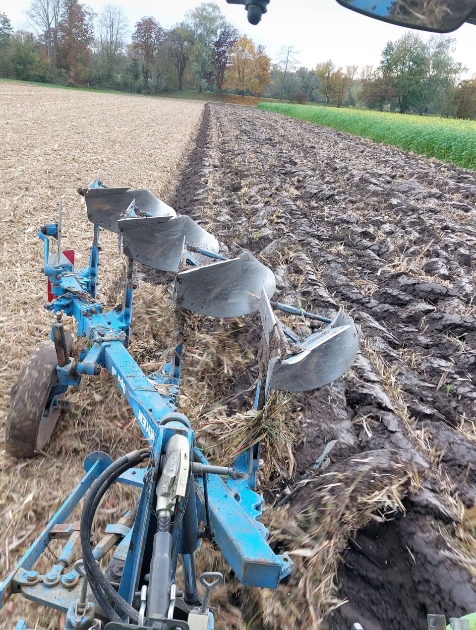 Pflugeinsatz Foto WHeine MuD Landwirt Dinnenried