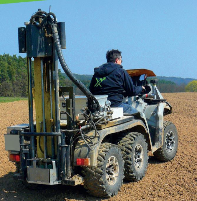 Maschinelle Bodenprobenentnahme Foto Nextfarming